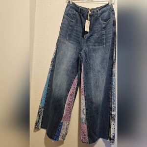 Boho Patchwork Women Jeans
